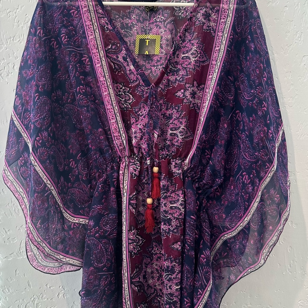 SOLD Purple and Pink Sheer Kaftan